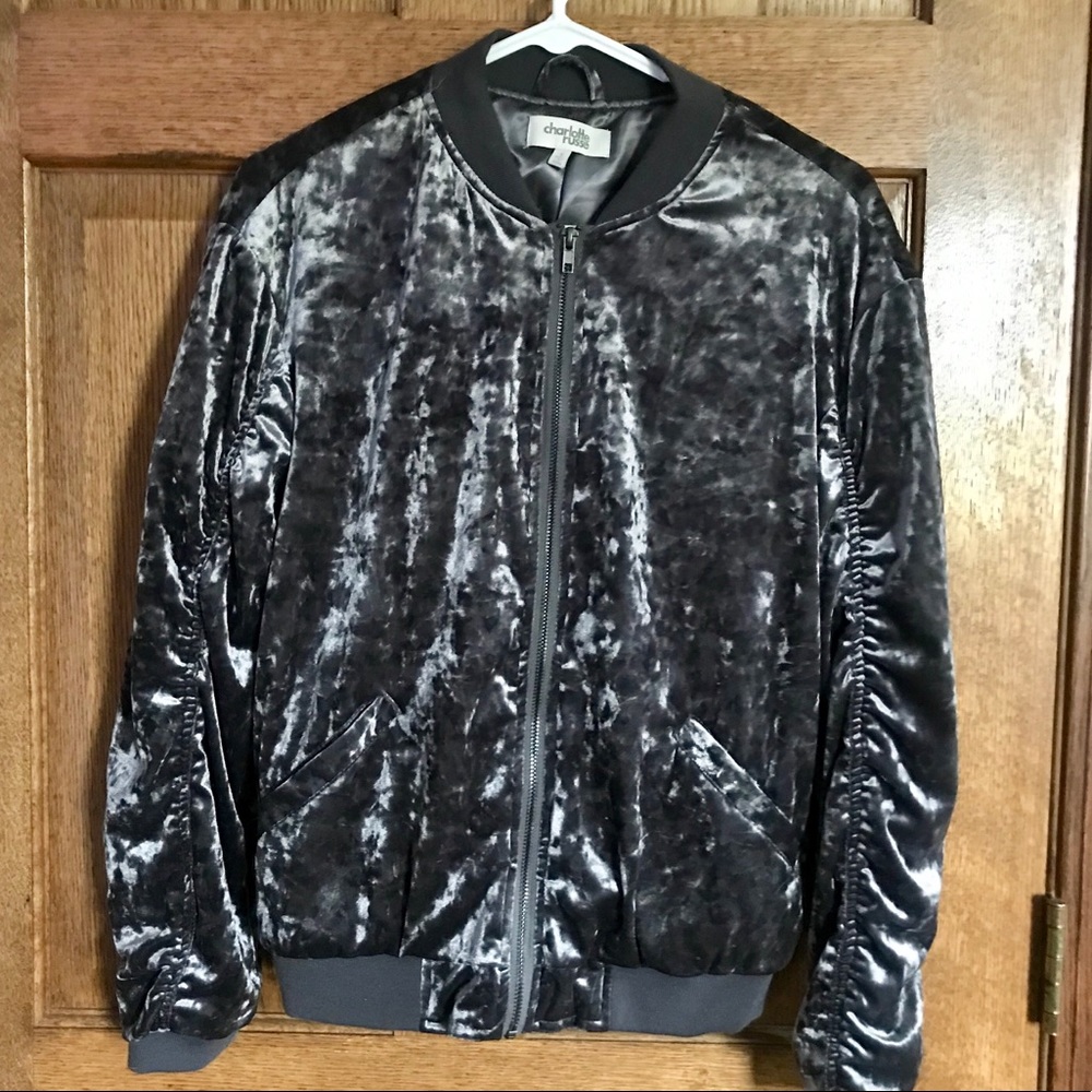 NWT {Charlotte Russe} Crushed Velvet Feel Jacket